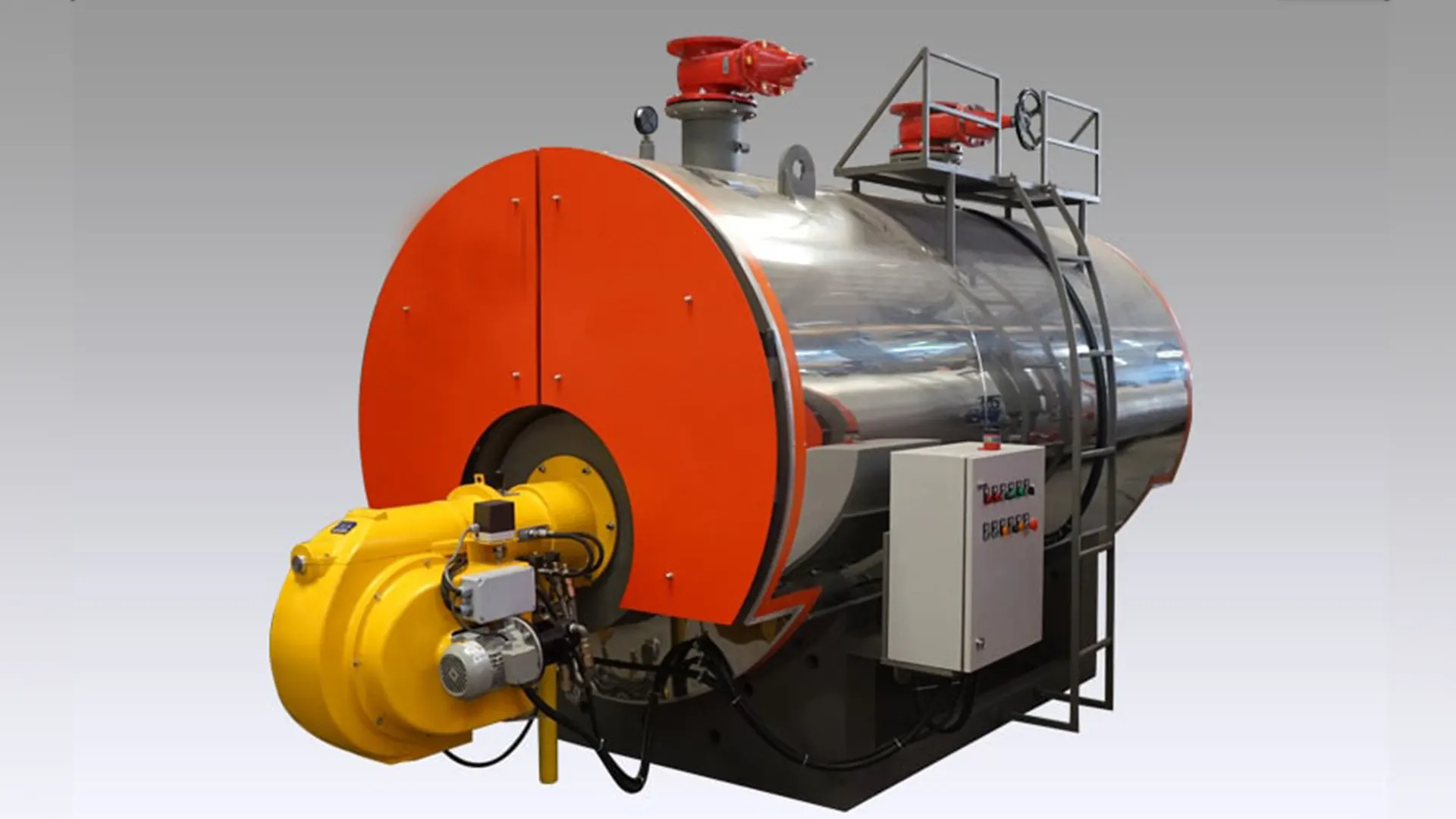 Steel hot water boiler1