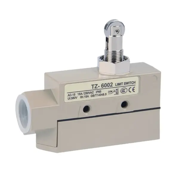 Limit switch with push button