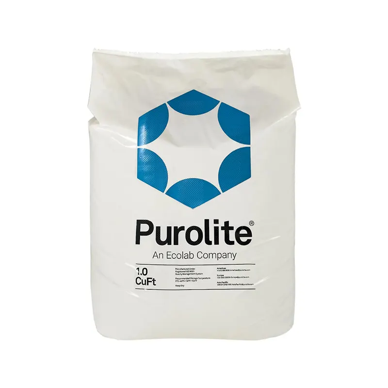 Water ion exchange resin